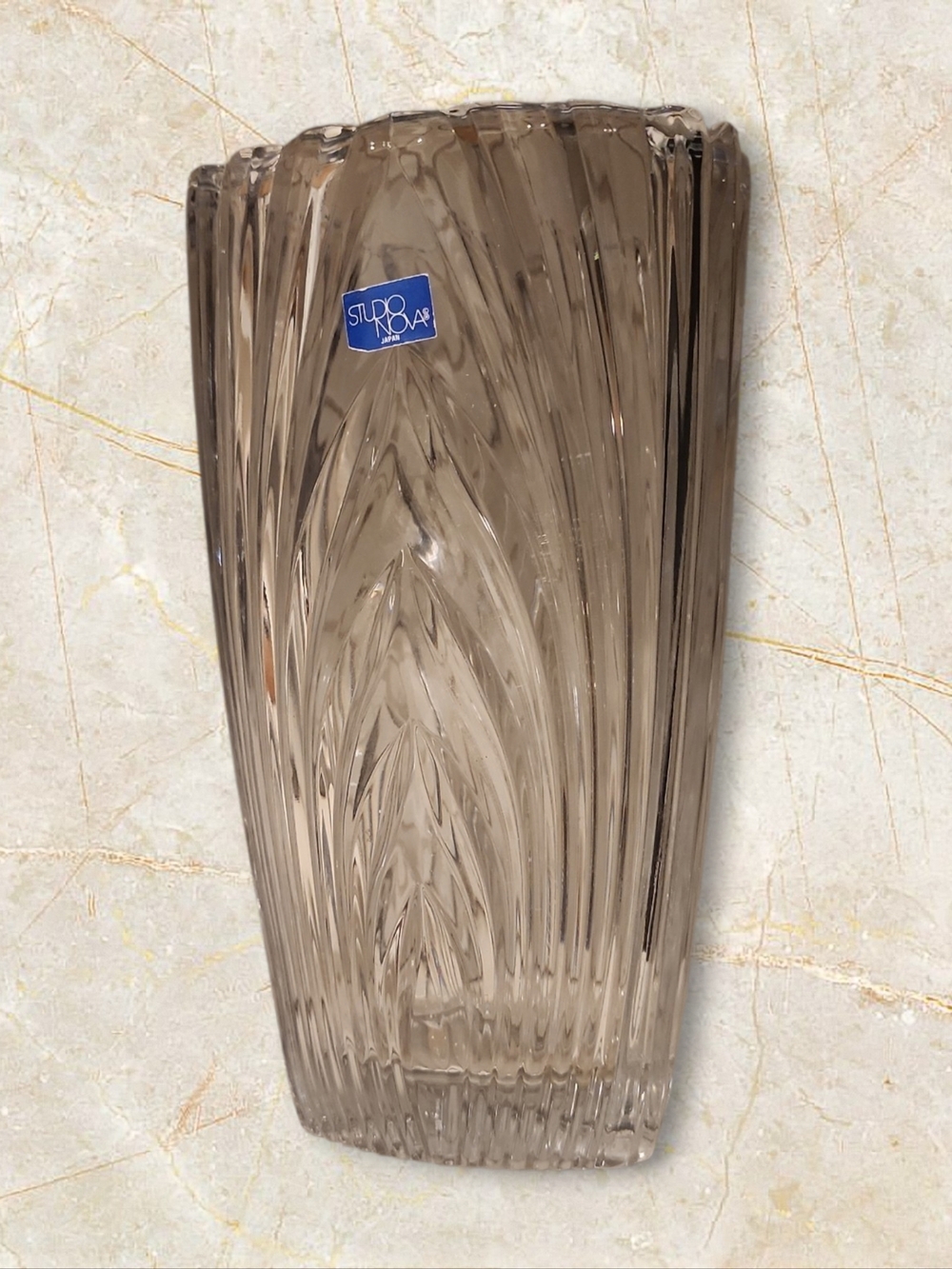 Studio Nova Ribbed Glass Vase